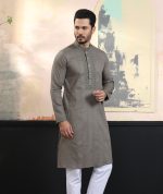 Exquisite Embroidery Work Panjabi. RR-385 - Image 5