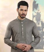 Exquisite Embroidery Work Panjabi. RR-385 - Image 4