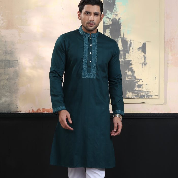Exquisite Embroidery Work Panjabi. RR-387