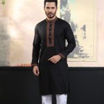 Exquisite Embroidery Work Panjabi. RR-388