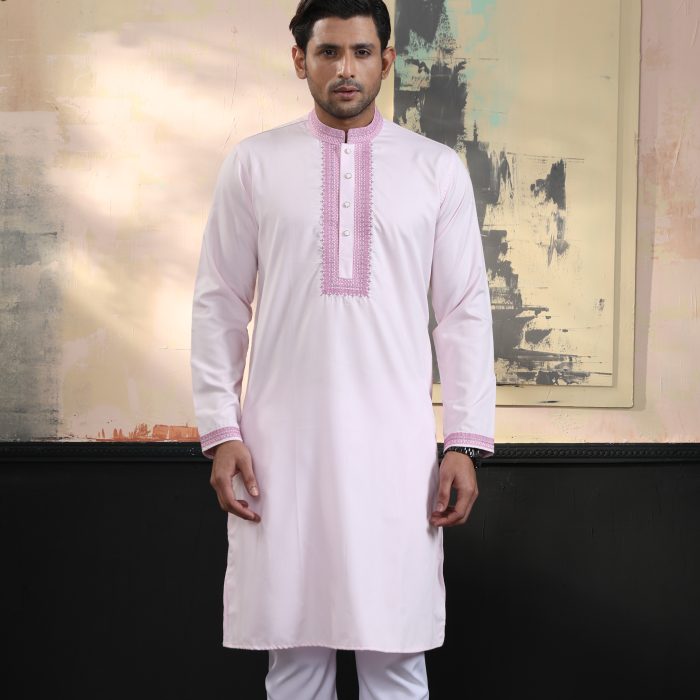 Exquisite Embroidery Work Panjabi. RR-391