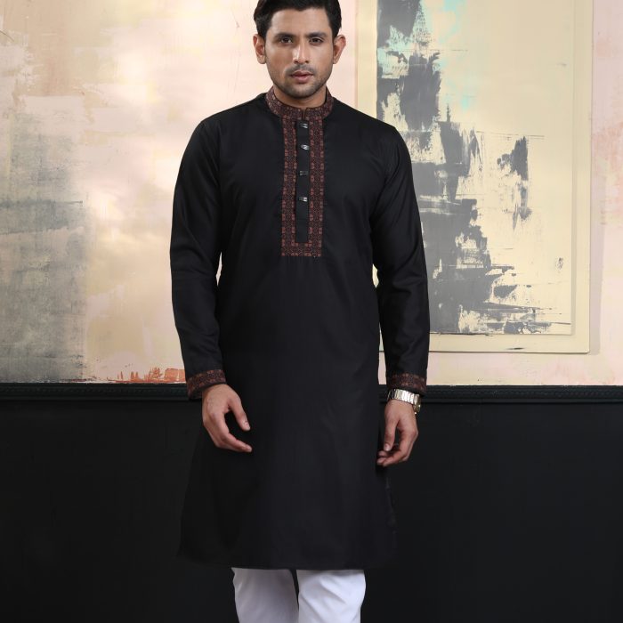 Exquisite Embroidery Work Panjabi. RR-394