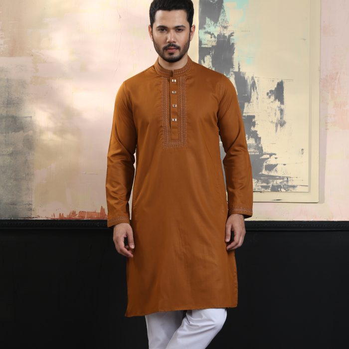 Exquisite Embroidery Work Panjabi. RR-396
