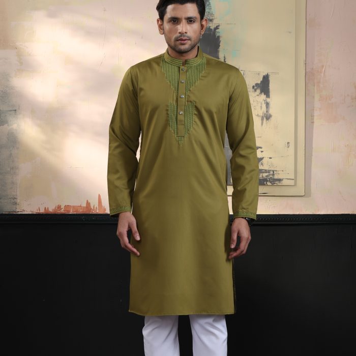 Exquisite Embroidery Work Panjabi. RR-401