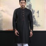 Exquisite Embroidery Work Panjabi. RR-410