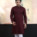 Exquisite Embroidery Work Panjabi. RR-476