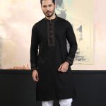 Exquisite Embroidery Work Panjabi. RR-438