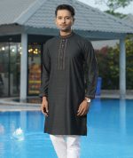 Grace (PK) Fabric Embroidery Work Panjabi. RR-448