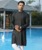 Grace (PK) Fabric Embroidery Work Panjabi. RR-448 - Image 4