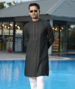 Grace (PK) Fabric Embroidery Work Panjabi. RR-448 - Image 3