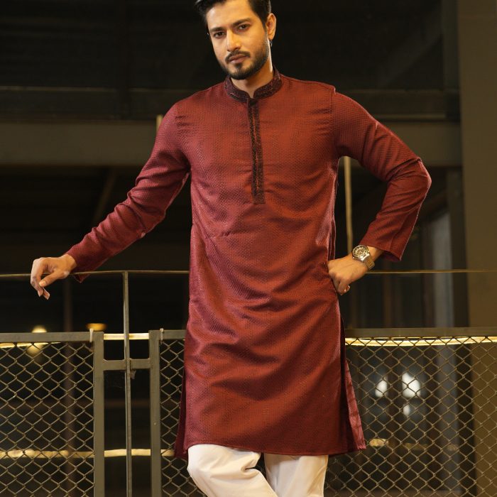 Karchupi-Embellished Panjabi. RR-470