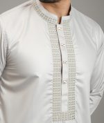 Exquisite Embroidery Work Panjabi. RR-491 - Image 2