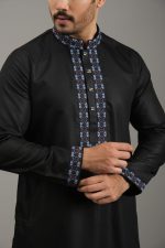 Exquisite Embroidery Work Panjabi. RR-494 - Image 3