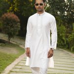 Exquisite Embroidery with Sequence Work Panjabi. RR-478