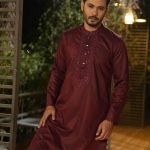 Exquisite Embroidery with Sequence Work Panjabi. RR-479