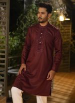 Exquisite Embroidery with Sequence Work Panjabi. RR-479 - Image 3