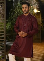 Exquisite Embroidery with Sequence Work Panjabi. RR-479 - Image 2