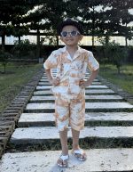 Boys Cuban Shirt & Pant Set. DKS-04