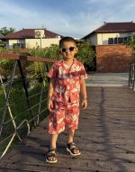 Boys Cuban Shirt & Pant Set. DKS-05