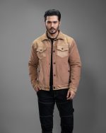 Corduroy & Suede Contrast Jacket : BJ-196