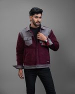 Corduroy & Suede Contrast Jacket : BJ-198