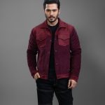 Corduroy & Suede Contrast Jacket : BJ-193