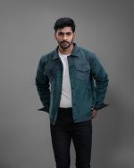 Corduroy & Suede Contrast Jacket : BJ-194 - Image 3