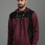 Suede Leather Contrast Hoodie – Luxe Edition: DH-35