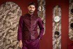 Men’s Ethnic Koti Waistcoat : (Maroon) K-1. - Image 3