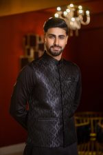 Men’s Ethnic Koti Waistcoat : (Black) K-1.