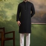 Intricate Karchupi Work Bamboo Panjabi. RR-552