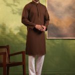 PK Grace Fabric Karchupi Work Panjabi. RR-554