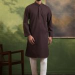 PK Grace Fabric Karchupi Work Panjabi. RR-555