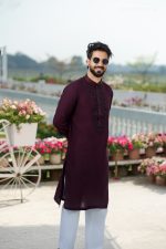 Intricate Karchupi Work Panjabi. IR-04 - Image 2