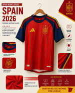 Spain Imported Player Edition Jersey