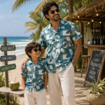 Matching Cuban Shirt Father & Son. DS-288