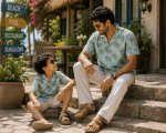 Matching Cuban Shirt Father & Son. DS-284