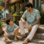 Matching Cuban Shirt Father & Son. DS-284